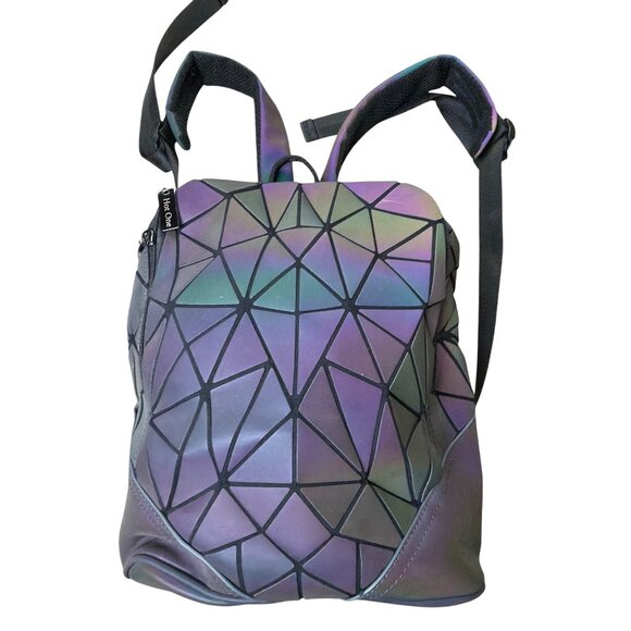 Geometric Laser Reflective Backpack - Picture 2 of 9